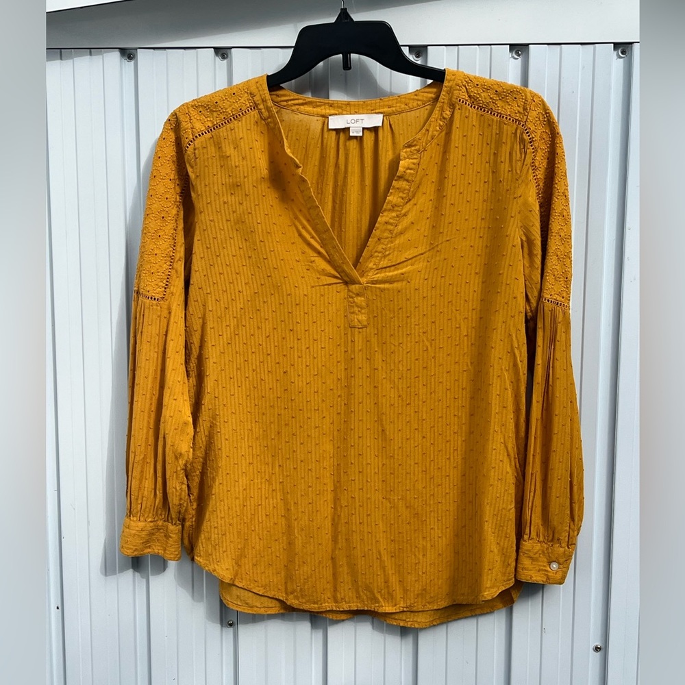 LOFT Blouse, Women’s Long Sleeve Shirt
